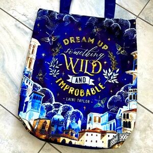 Laini Taylor Strange the Dreamer quote bookish market tote bag fantasy